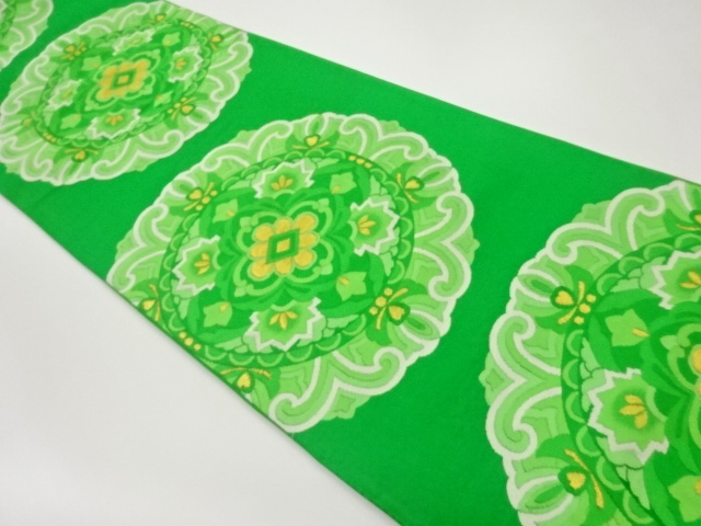 華文模様織出し袋帯